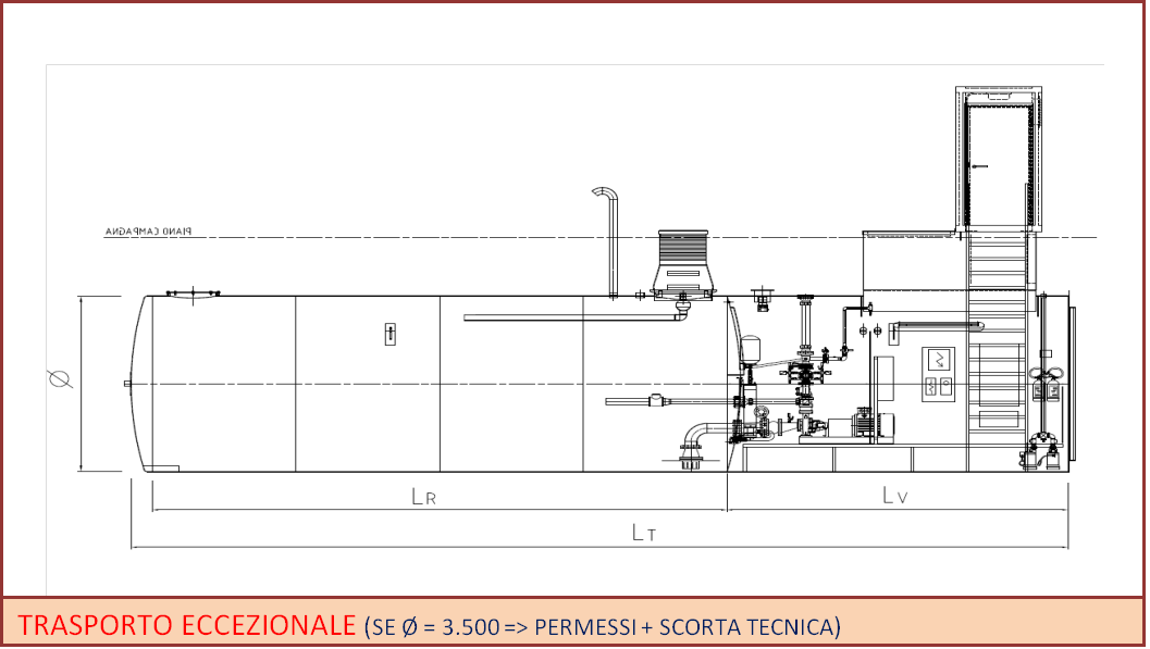 sistema antincendio interrato modello cover - disegno