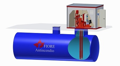 Sistema antincendio con Serbatoio da interro - MonoBlock BOX VTP Sistema antincendio con Serbatoio da interro - MonoBlock BOX VTP